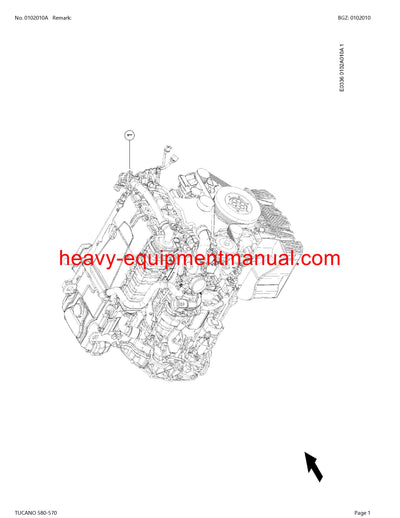 PDF Claas 580 - 570 Tucano Combine Parts Manual