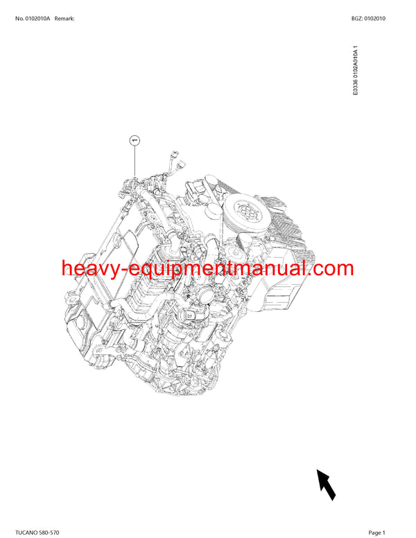PDF Claas 580 - 570 Tucano Combine Parts Manual