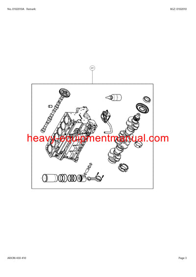 CLAAS ARION 430-410 TRACTOR PARTS MANUAL