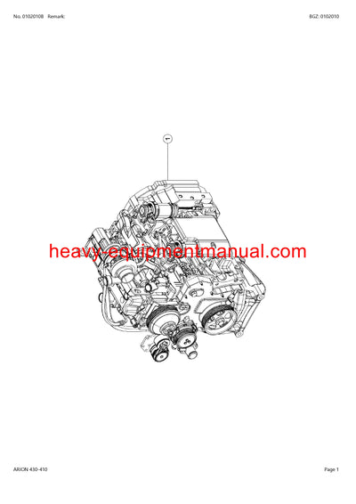 PDF Claas 430 - 410 Arion Tractor Parts Manual