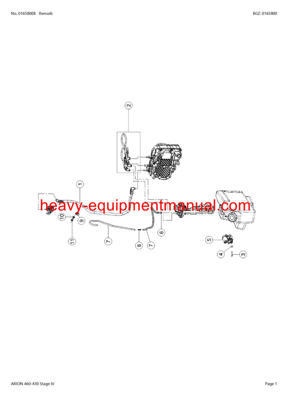 PDF Claas 460 - 430 Arion Tractor Parts Manual