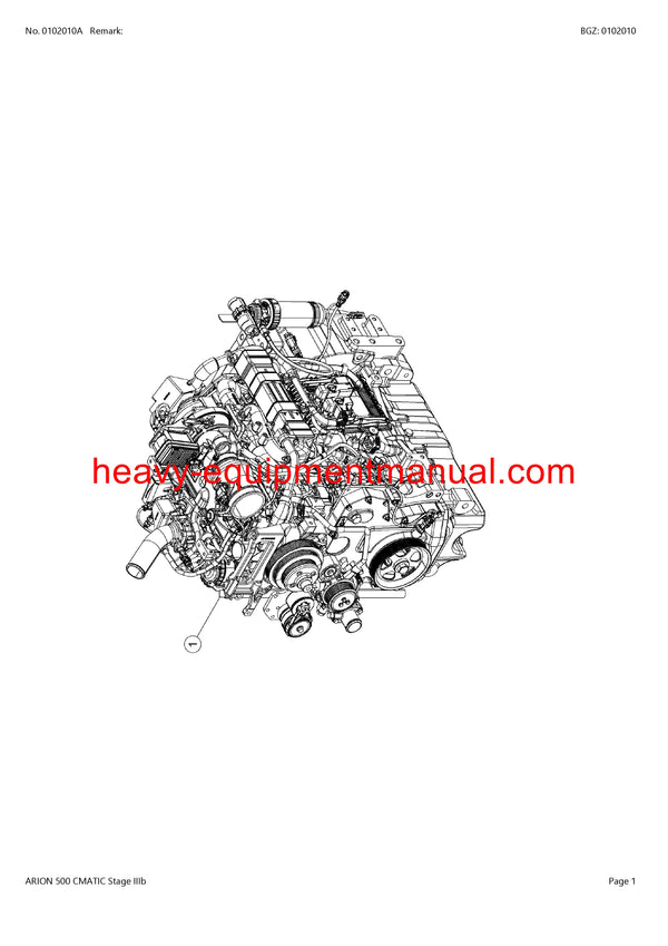 PDF Claas 500 Arion Cmatic Parts Manual