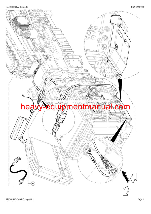 PDF Claas 600 Arion Cmatic Stage 3B Tractor Parts Manual
