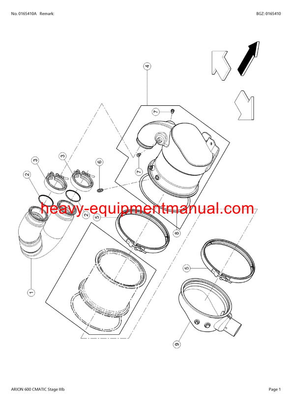 PDF Claas 600 Arion Cmatic Stage 3B Tractor Parts Manual