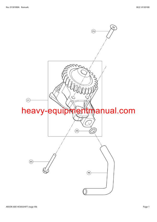 PDF Claas 600 Arion Hexashift Stage 3B Tractor Parts Manual