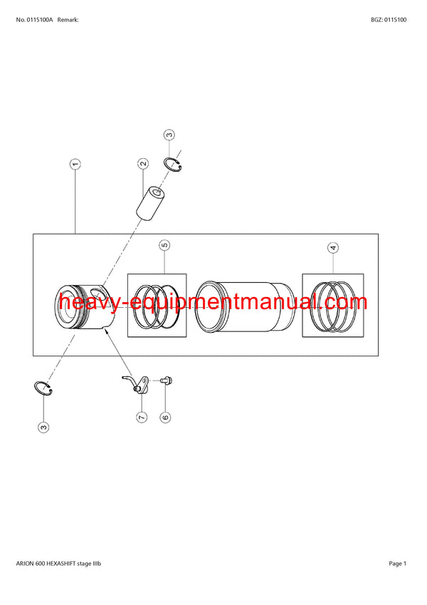 PDF Claas 600 Arion Hexashift Stage 3B Tractor Parts Manual