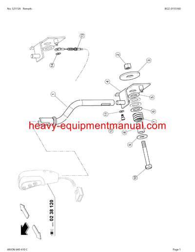 PDF Claas 640 - 610C Arion Tractor Parts Manual