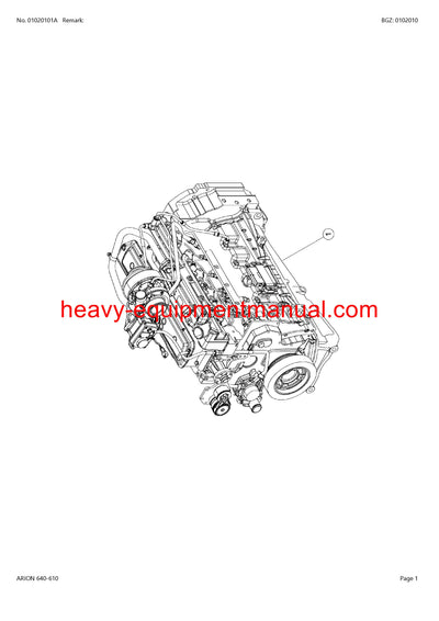 CLAAS ARION 640-610 TRACTOR PARTS CATALOG MANUAL