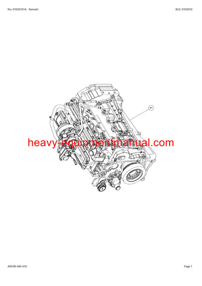 PDF Claas 640 - 610 Arion Tractor Parts Manual