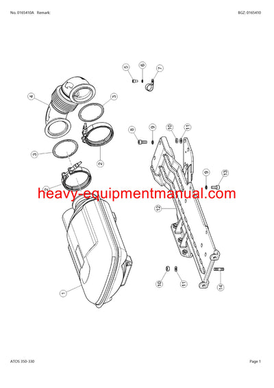CLAAS ATOS 350-330 TRACTOR PARTS CATALOG MANUAL