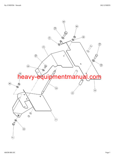 PDF Claas 800 LRC Axion Tractor Parts Manual