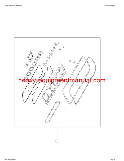 PDF Claas 800 LRC Axion Tractor Parts Manual