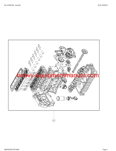 CLAAS AXION 850-810 HEXA TRACTOR PARTS CATALOG MANUAL