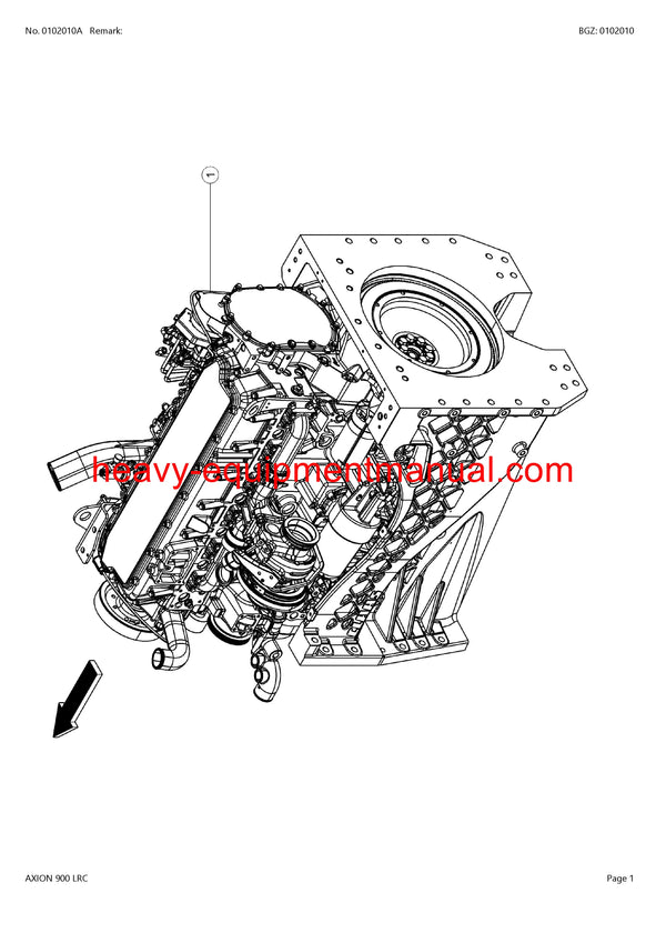 CLAAS AXION 900 LRC TRACTOR PARTS MANUAL