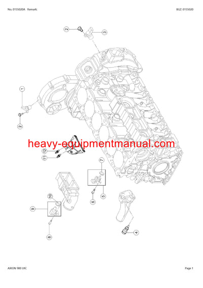 PDF Claas 900 Axion LRC Tractor Parts Manual