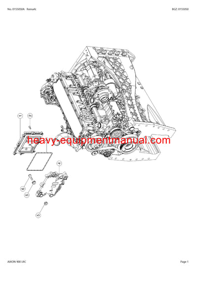 CLAAS AXION 900 LRC TRACTOR PARTS MANUAL