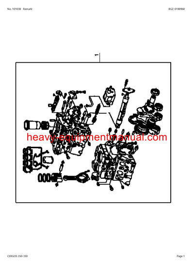 CLAAS CERGOS 350-330 TRACTOR PARTS CATALOG MANUAL SN CT22G0050-CT22G0659