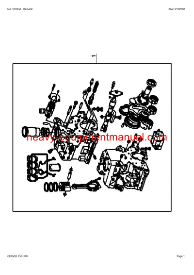 CLAAS CERGOS 350-330 TRACTOR PARTS CATALOG MANUAL SN CT32G0050-CT32G1191