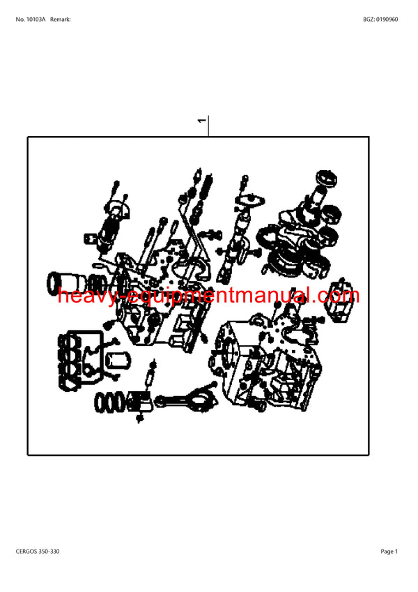 CLAAS CERGOS 350-330 TRACTOR PARTS CATALOG MANUAL SN CT32G0050-CT32G1191