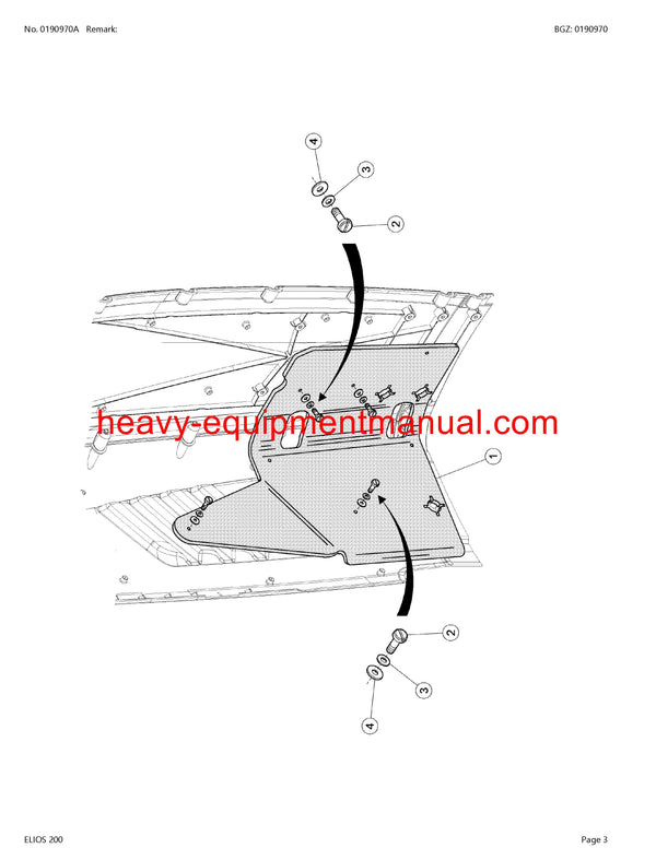CLAAS ELIOS 200 TRACTOR PARTS CATALOG MANUAL