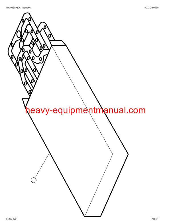 CLAAS ELIOS 200 TRACTOR PARTS CATALOG MANUAL