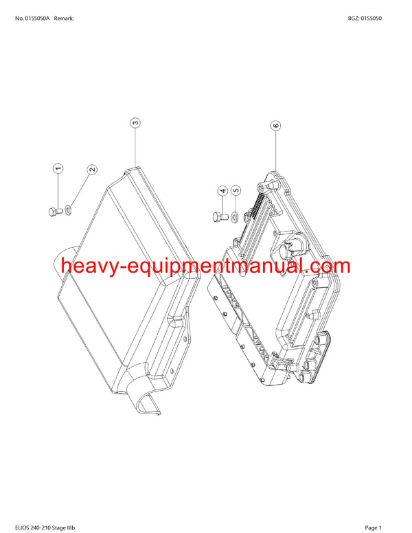 PDF Claas 240 - 210 Elios Stage 3B Tractor Parts Manual