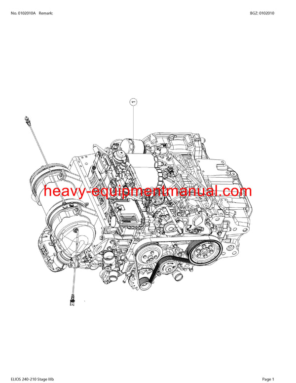PDF Claas 240 - 210 Elios Stage 3B Tractor Parts Manual