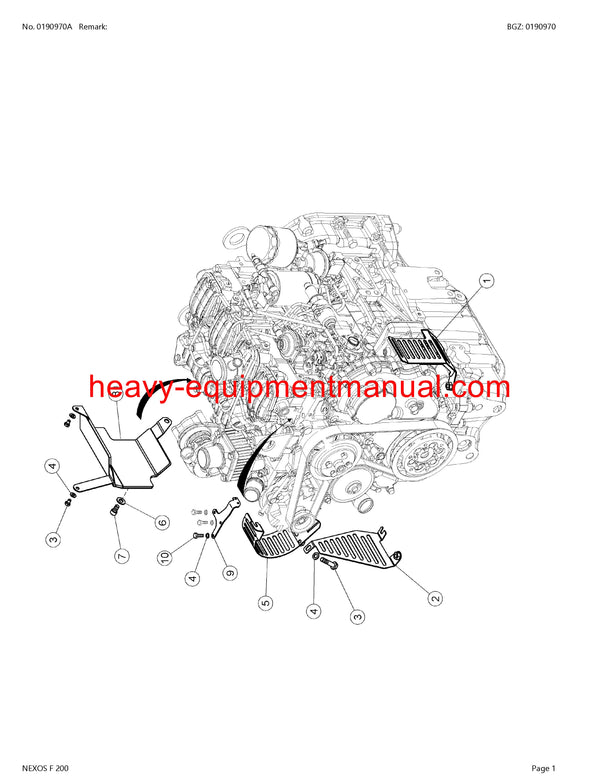 PDF Claas 200 F Nexos Tractor Parts Manual