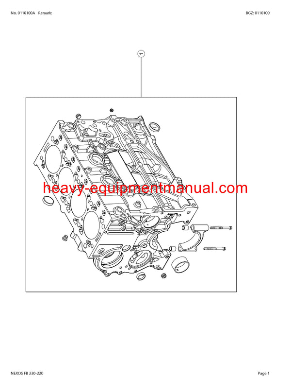 PDF Claas 230 - 220 Nexos FB Tractor Parts Manual