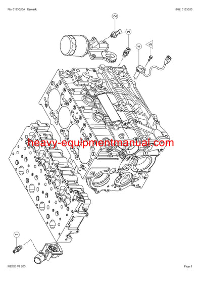 PDF Claas 200 Nexos VF Tractor Parts Manual