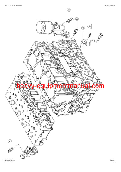 CLAAS NEXOS VF 200 TRACTOR PARTS CATALOG MANUAL