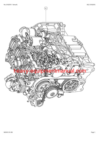 PDF Claas 200 Nexos VF Tractor Parts Manual