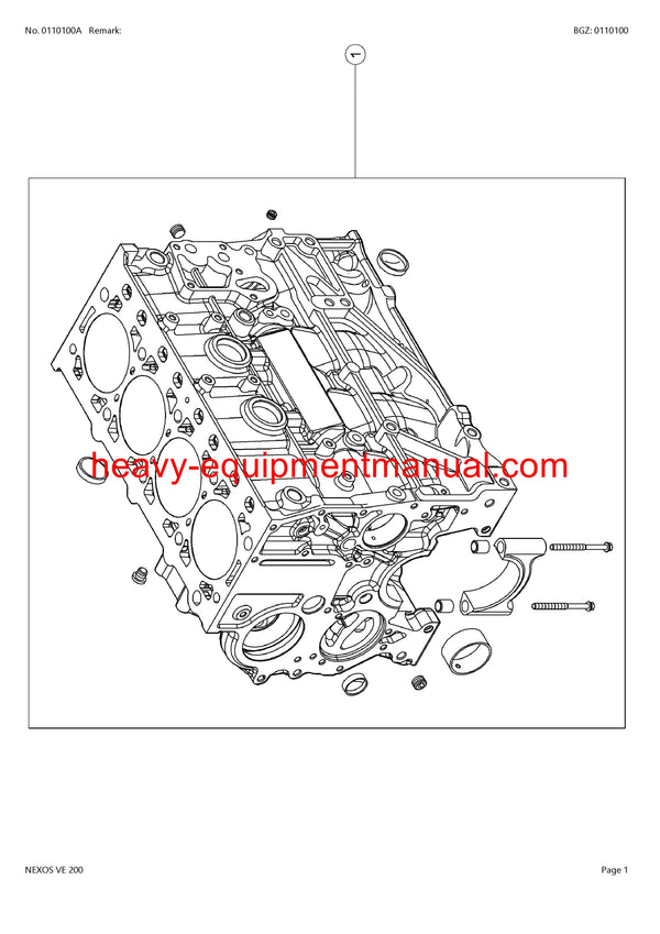 PDF Claas 200 Nexos VF Tractor Parts Manual