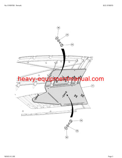 CLAAS NEXOS VL 200 TRACTOR PARTS CATALOG MANUAL
