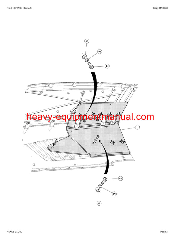 CLAAS NEXOS VL 200 TRACTOR PARTS CATALOG MANUAL