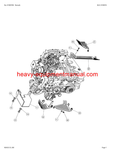 CLAAS NEXOS VL 200 TRACTOR PARTS CATALOG MANUAL