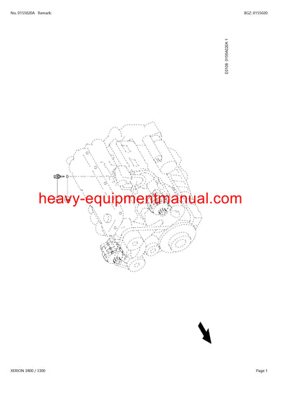 PDF Claas 3800/ 3300 Xerion Tractor Parts Manual