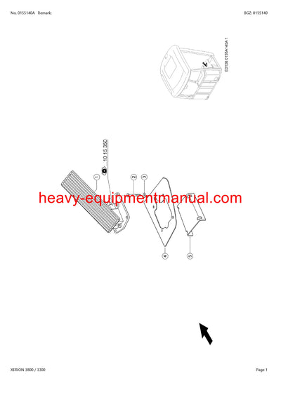 PDF Claas 3800/ 3300 Xerion Tractor Parts Manual