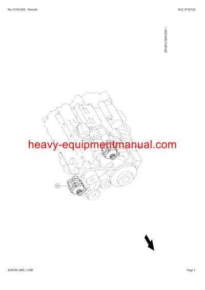 PDF Claas 3800/ 3300 Xerion Tractor Parts Manual