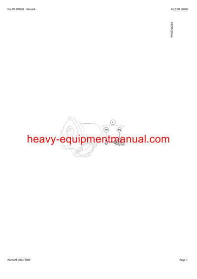 PDF Claas 5000 - 4000 Xerion Tractor Parts Manual