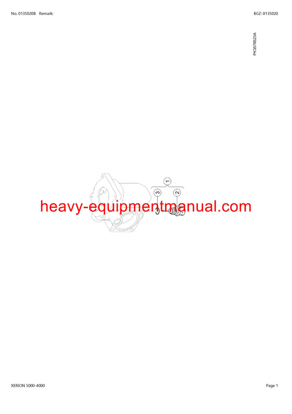 PDF Claas 5000 - 4000 Xerion Tractor Parts Manual