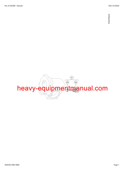 CLAAS XERION 5000-4000 TRACTOR PARTS CATALOG MANUAL (SN: 78200011-78299999)