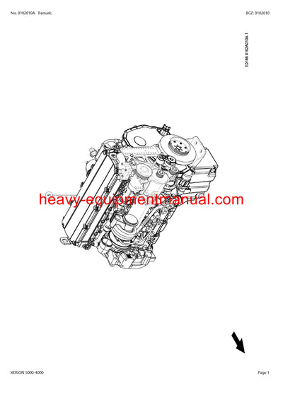 PDF Claas 5000 - 4000 Xerion Tractor Parts Manual