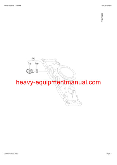 PDF Claas 5000 - 4000 Xerion Tractor Parts Manual