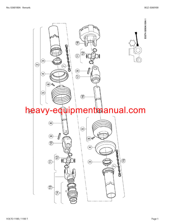 PDF Claas 1100 1100T Volto Tedder Parts Manual Download
