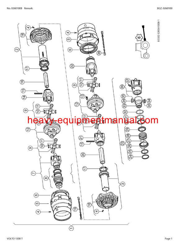CLAAS VOLTO 1300 T TEDDER PARTS CATALOG MANUAL SN 63101561-63109999