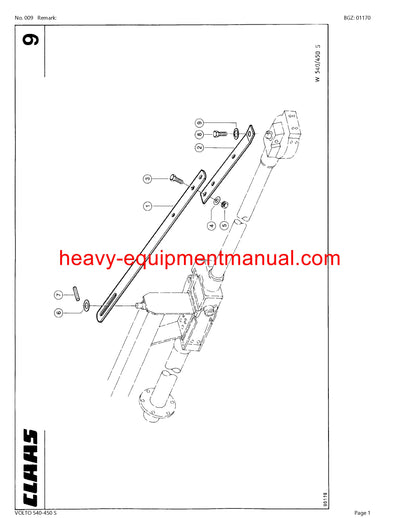 PDF Claas 85 E Challenger Tractor Parts Manual