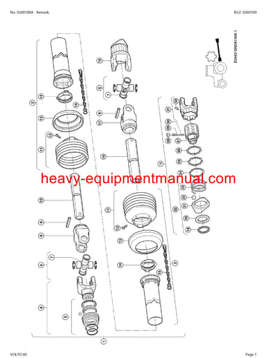PDF Claas 60 V Volto Tedder Parts Manual