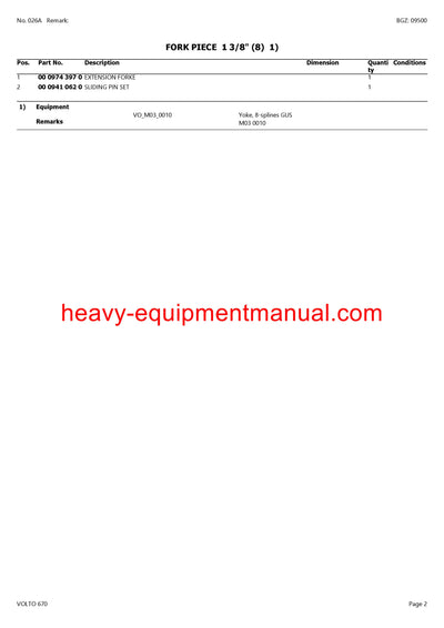 PDF Claas 670 Volto Tedder Parts Manual Download