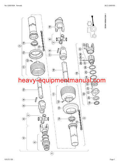 CLAAS VOLTO 700 TEDDER PARTS CATALOG MANUAL